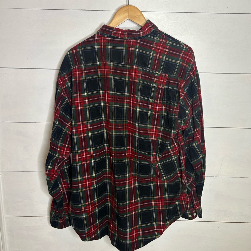 Vintage Disney Store Mickey Mouse Plaid Flannel Shirt Men’s Large - Picture 5 of 6